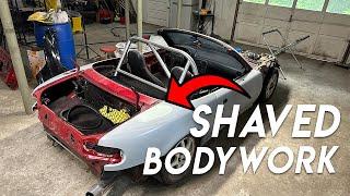 1990 Mazda Miata Restoration | Episode 3 How to Shave Holes