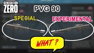 PVG 90 Special Vs Experimental sniper rifle.  Each weapon has his own advantages | Generation Zero