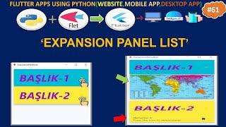 Flet: Expansion Panel List {Açılıp Kapatılan Paneller}