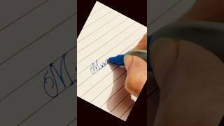 Missing you ** Handwriting practice / Cursive Writing #shortvideo #shorts by NM writing