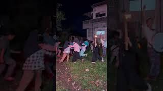 LEIKA & TOMPEL TAKBIRAN BAWA OBOR KETEMU GENDERUWO DI RUMAH KOSONG‼️ #leika #viral #shorts #tompel