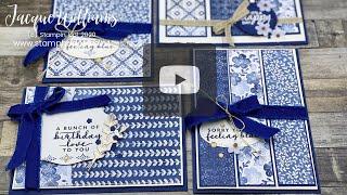Rule of Thirds One Sheet Wonder with Your 6x6 Papers!  Global Stamping Video Hop with Boho Indigo!