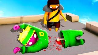 Cutting My Friend in HALF - Gang Beasts (Funny Moments)