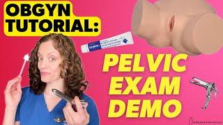 OBGYN does a PELVIC EXAM demo |  Dr. Jennifer Lincoln