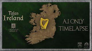 CK3 Tales of Ireland Mod 500 year Timelapse (Irish Mythology)