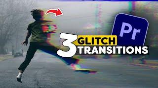 3 Easy Glitch TRANSITIONS in Adobe Premiere Pro (Tutorial)