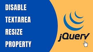 Disable Textarea Resize Property with jQuery | HowToCodeSchool.com