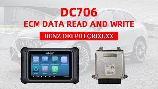 OBDSTAR DC706 Read and Write Benz DELPHI CRD3.XX ECM on Bench -OBDII365