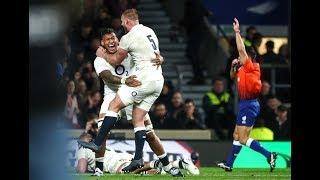 Brad Shields scores his second after another Kruis chargedown! | Guinness Six Nations