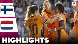 Netherlands vs Finland | Highlights | Women's Euro Qualifiers 04-06-2024