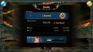 Granblue Fantasy Versus - Yggdrasil Boss Time Attack 21.34s