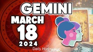 𝐆𝐞𝐦𝐢𝐧𝐢  𝐓𝐑𝐄𝐌𝐄𝐍𝐃𝐎𝐔𝐒 𝐕𝐄𝐑𝐘 𝐒𝐓𝐑𝐎𝐍𝐆 𝐍𝐄𝐖𝐒 ️ 𝐇𝐨𝐫𝐨𝐬𝐜𝐨𝐩𝐞 𝐟𝐨𝐫 𝐭𝐨𝐝𝐚𝐲 MARCH 18 𝟐𝟎𝟐𝟒 #horoscope #new #zodiac