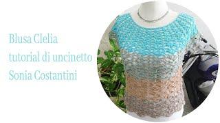 Blusa Clelia tutorial di uncinetto top down @merceriarivoluzionando