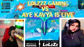 LOLZZZ GAMING VS HOT LIVE GIRLSTREAMER FIGHT IN LAST ZONE #bgmi#lolzzzgaming @ayekavya