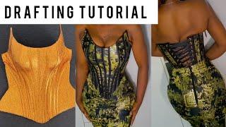 How to Cut and sew an Overbust Corset with a Trendy Neckline Style