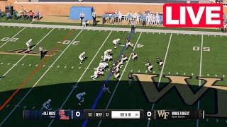 NCAAF LIVE Ole Miss vs Wake Forest | Week 3 Full Game - 2024 College Football 25