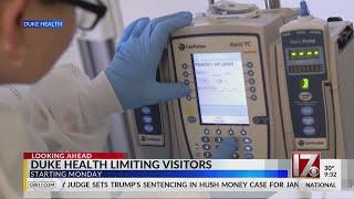 Duke Health limiting visitors due to ‘significant increase' in respiratory illnesses