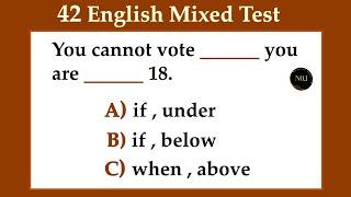 42 Verbs Test & Quiz | Can You Pass this test | English Grammar Mixed Quiz | No.1 Quality English