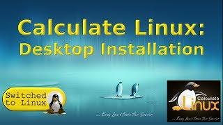 Calculate Linux Install