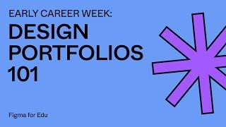 Early Career Week: Portfolios 101