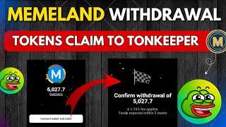 MemeLand Tokens Claim Withdrawal To Hotcoin Exchange || MemeLand Withdrawal