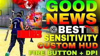 RUOK FF SENSITIVITAS HEADSHOT 2023 ️ | AIMBOT  FREE FIRE CONTROL SETTING SENSITIVITY+CUSTOM HUD