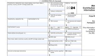 IRS Form 5498 walkthrough