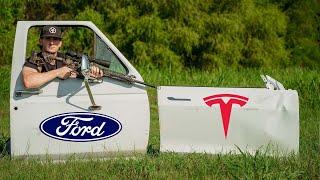 Which is More Bulletproof? (Ford vs Tesla)