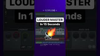 Louder Master In  Seconds | FL Studio Tutorial #shorts