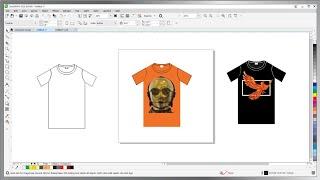 How to desgin T-shirt basic shape in coreldraw full printed