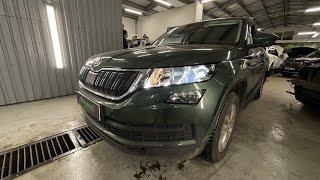 Установка светодиодных линз в рефлекторные фары Skoda Kodiaq