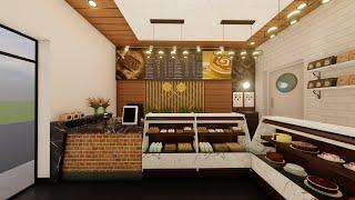 SWEETS & CAKE SHOP DESIGN | 3D BAKERY | COFFEE SHOP | #LOUNGE BAR | LUMION RENDERING & ANIMATION