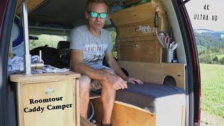 VW Caddy mini Camper Vorstellung - meine große Roomtour | Ben am Leben