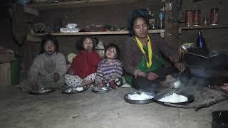 Nepali village || Cooking potatoes and vegetables in the village