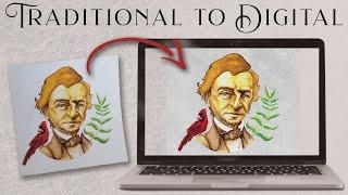 How to Digitize Your Artwork | Complete Tutorial | Photoshop