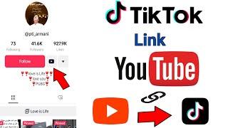 Tiktok me Youtube link kaise dale | How to add YouTube channel link in tiktok | Add link to tiktok