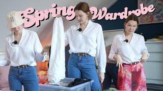 a spring wardrobe declutter, packing vinted orders and being outside (vlog)