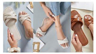 Latest & Comfortable Women Casual Leather Sandals || flat Summer Sandals For Girls  2022|| SKFW