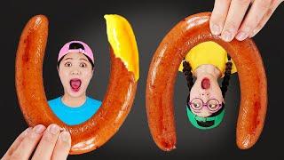 Kielbasa Sausage Sea grapes DONA MUKBANG