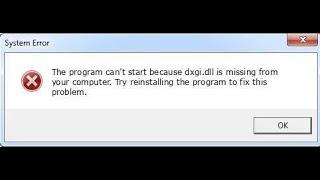 Dxgi.dll Eksik veya Bulunamadı Hataları Nasıl Düzeltilir