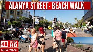 Alanya Street Tour ! Alanya City Center ! Alanya Saray Street ! Alanya Antalya Turkey ! 4K 60 FPS !