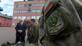 Лукашенко посетил 103-ю Витебскую воздушно-десантную бригаду