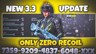 BGMI 2024 NO RECOIL/ZERO RECOIL SENSITIVITY CODE | BGMI BEST SENSITIVITY SETTINGS.