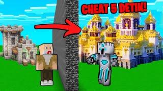 Aku Curang dengan HACK 5x Klik = 5 Detik Jadi Castle Super Mewah di BUILD BATTLE MINECRAFT!!!