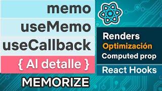 React memo,  useMemo y useCallback explicado al detalle - Con ejemplo práctico - Optimización