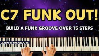 Funk Keyboard Tutorial C7 - Learn in the Groove with Backing Track (80BPM)