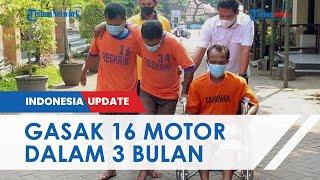 Pelaku Pencurian Spesialis Sepeda Motor Dibekuk Polisi, 3 Bulan Gasak 16 Motor di 10 Lokasi di Jatim