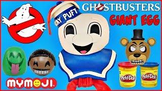 GHOSTBUSTERS STAY PUFT GIANT PLAY DOH SURPRISE EGG MARSHMALLOW MAN