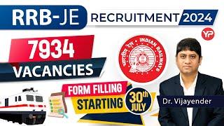 Update RRB JE | Form filling starting from 30th July | Get ready