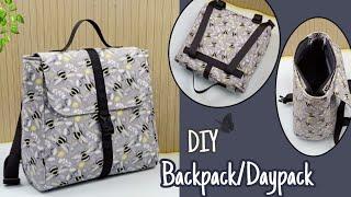 DIY Cara Membuat Tas/Backpack/Daypack/Tutorial & Pattern